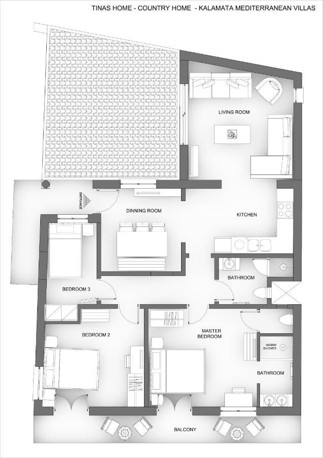 Tinas Home - Kalamata Mediterranean Villas Zewnętrze zdjęcie